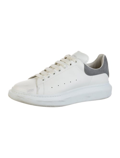 Alexander McQueen Leather Colorblock Pattern Chunky Sneakers