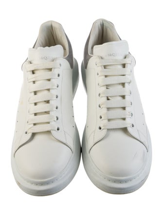Alexander McQueen Leather Colorblock Pattern Chunky Sneakers
