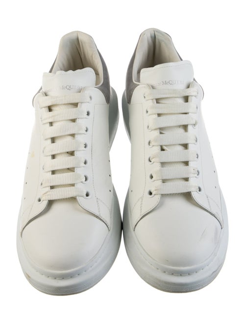 Alexander McQueen Leather Colorblock Pattern Chunky Sneakers