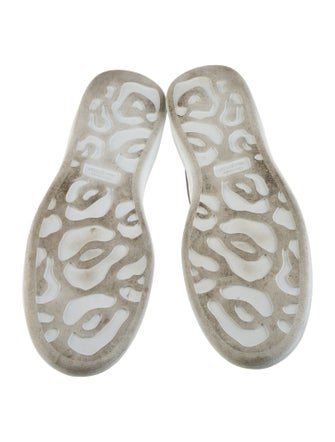 Alexander McQueen Leather Colorblock Pattern Chunky Sneakers