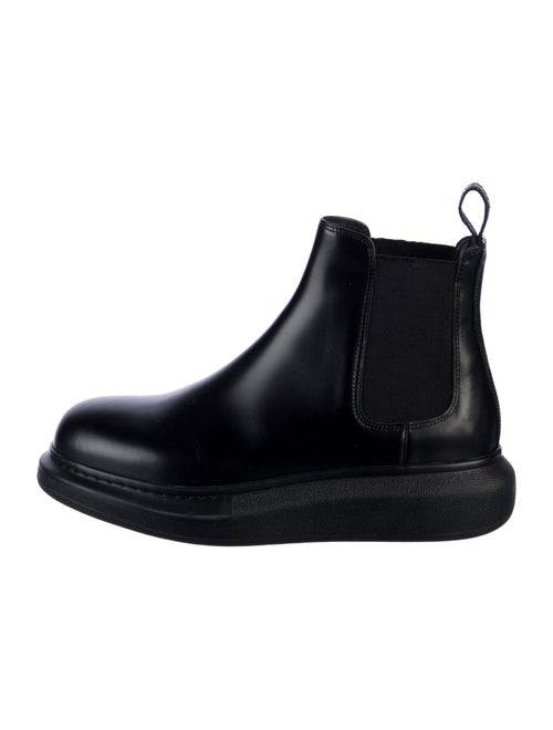Alexander McQueen Leather Chelsea Boots