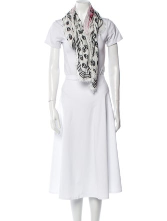 Alexander McQueen Silk Skull Scarf