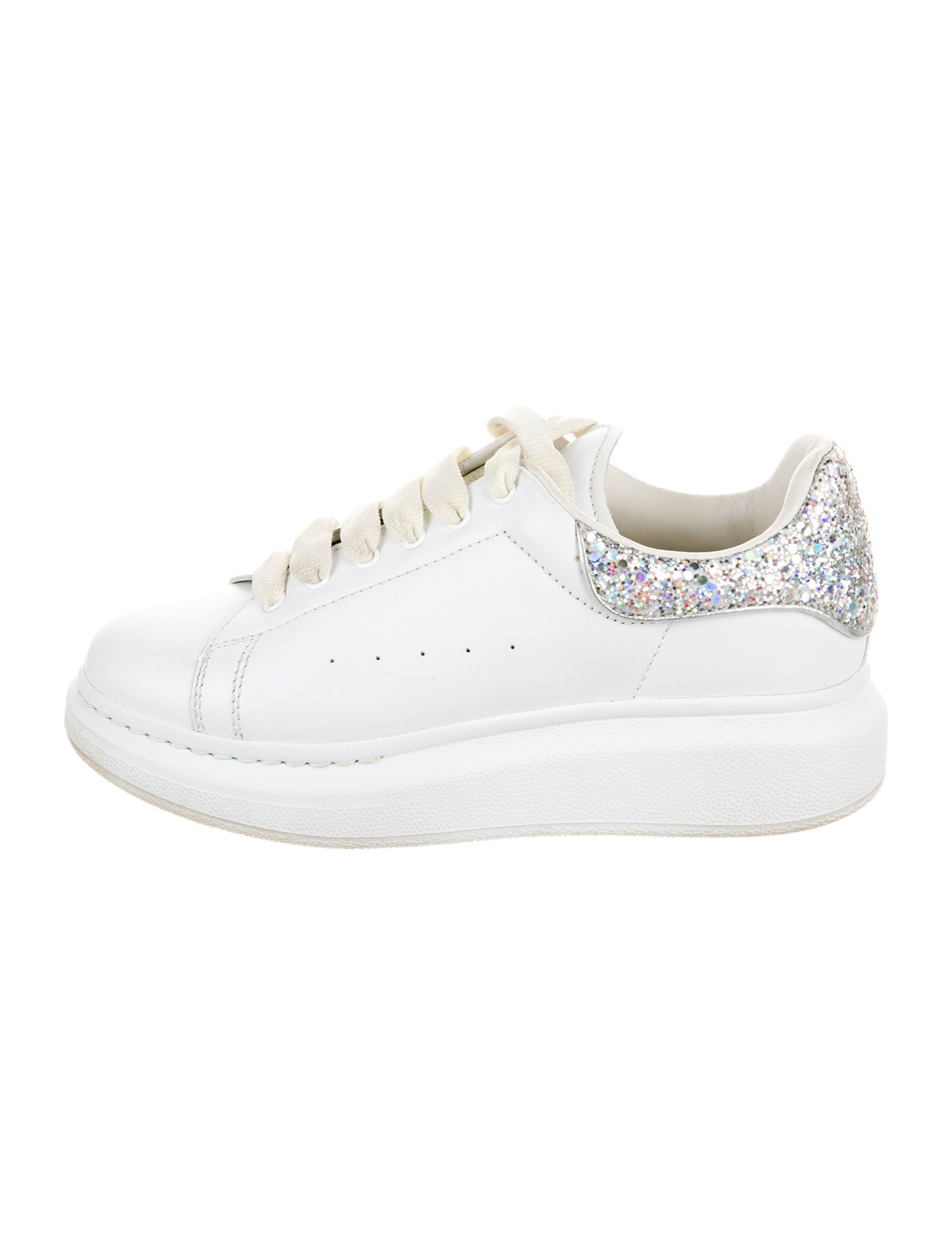 Alexander McQueen Girls' Leather Low Top Sneakers