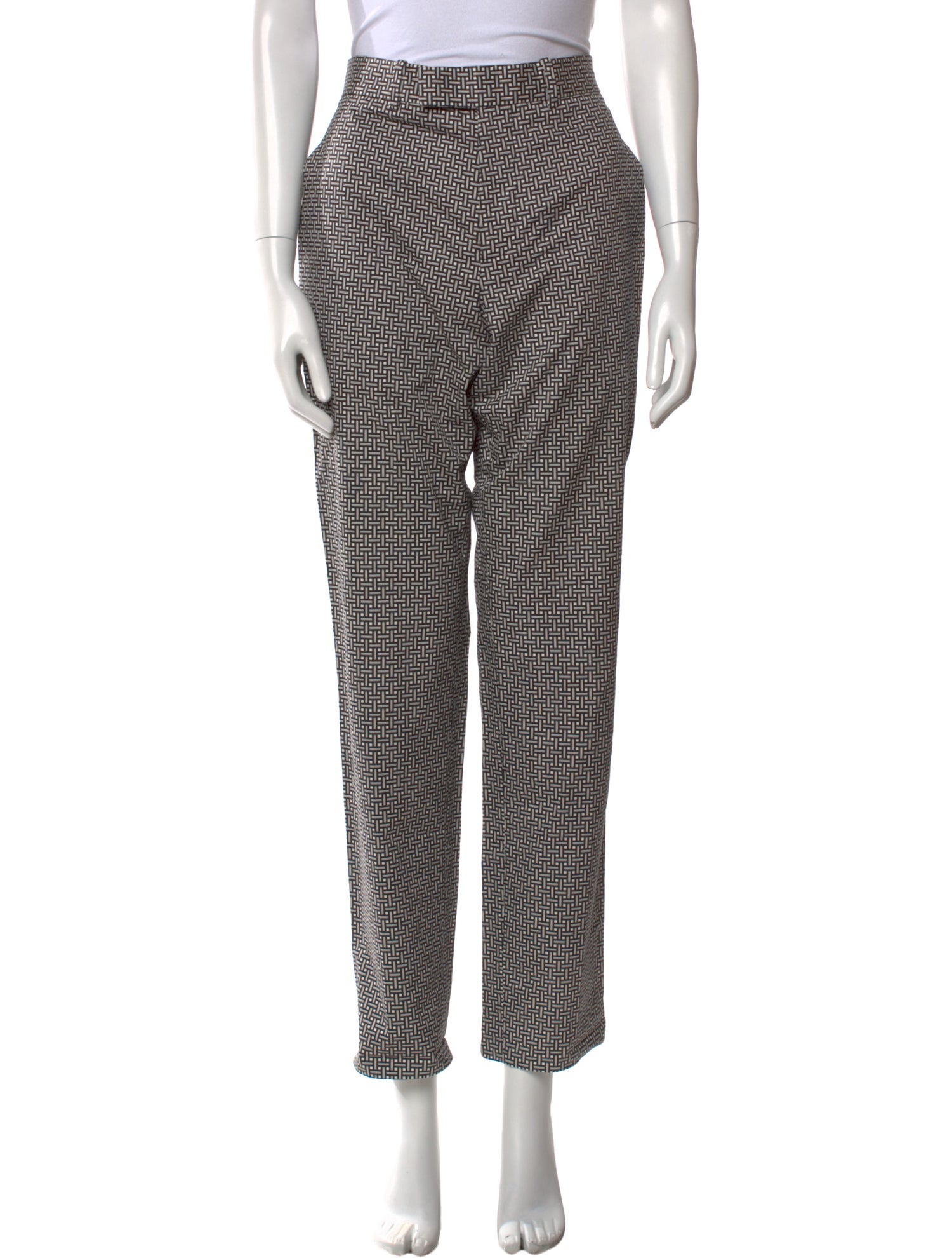 Alexander McQueen Printed Straight Leg Pants