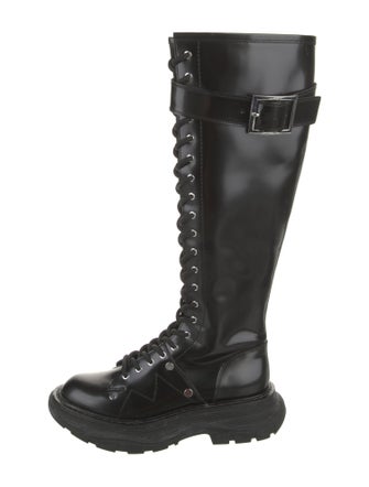 Alexander McQueen Leather Rain Boots
