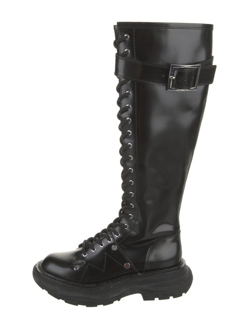 Alexander McQueen Leather Rain Boots