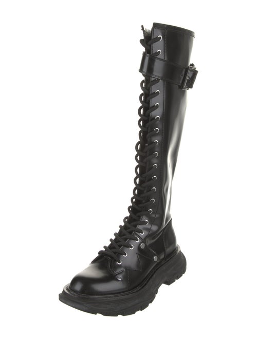 Alexander McQueen Leather Rain Boots