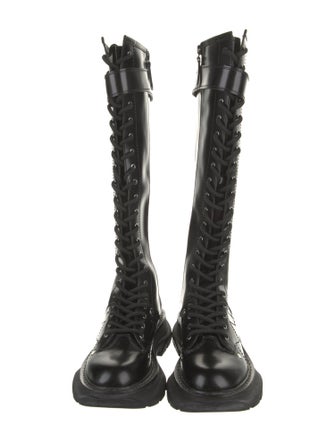 Alexander McQueen Leather Rain Boots