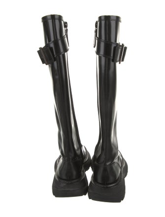 Alexander McQueen Leather Rain Boots