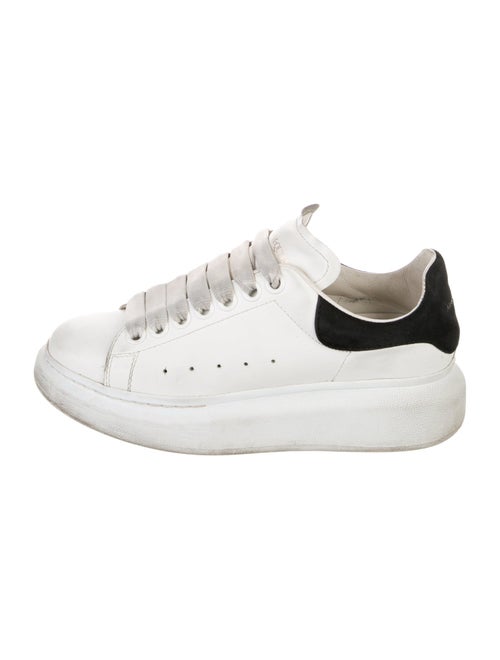 Alexander McQueen Leather Colorblock Pattern Sneakers
