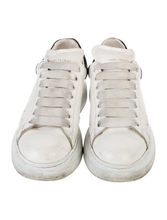 Alexander McQueen Leather Colorblock Pattern Sneakers