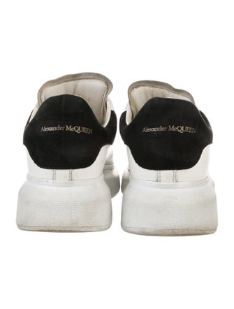 Alexander McQueen Leather Colorblock Pattern Sneakers