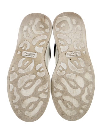 Alexander McQueen Leather Colorblock Pattern Sneakers