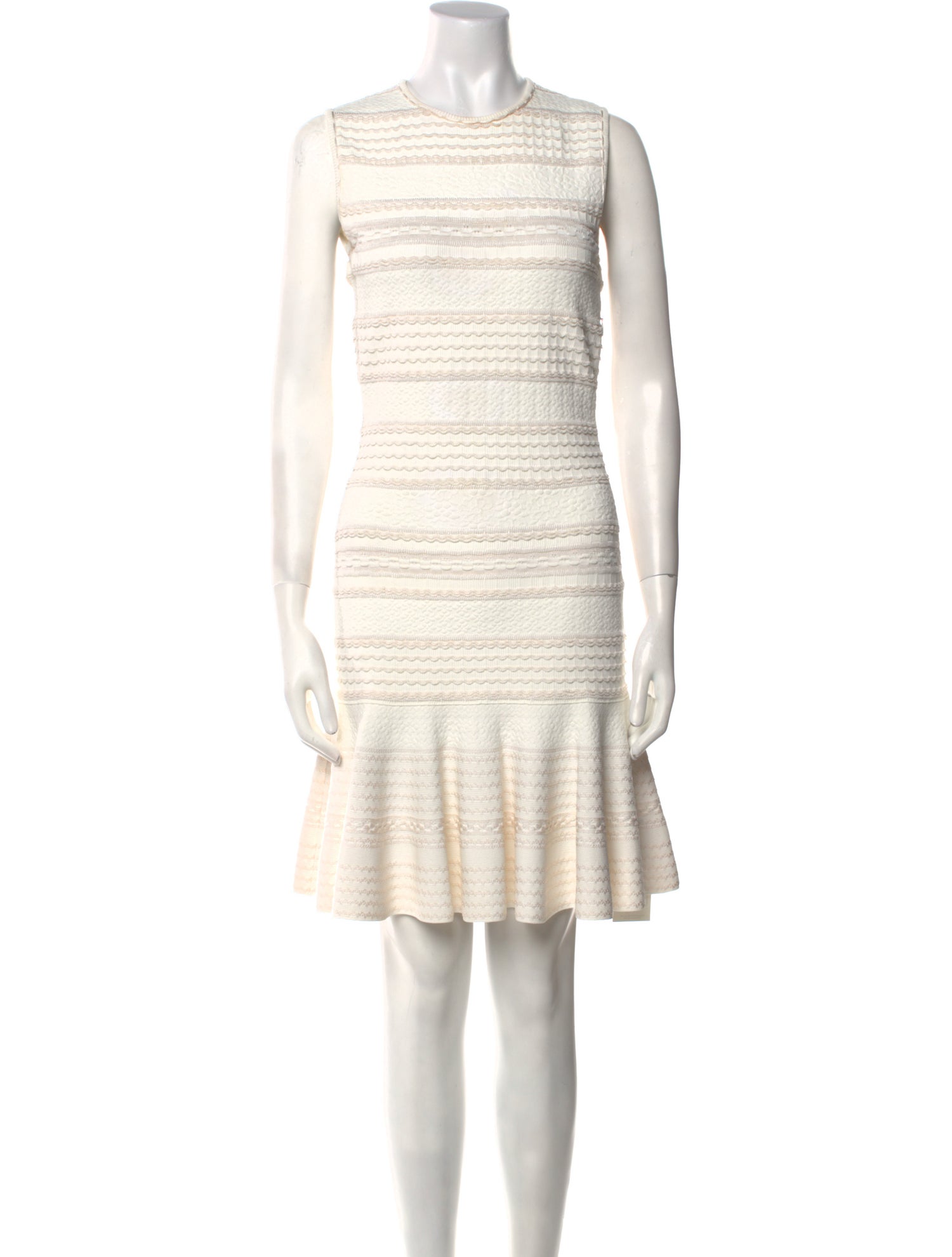 Alexander McQueen Striped Knee-Length Dress