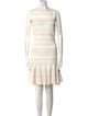 Alexander McQueen Striped Knee-Length Dress