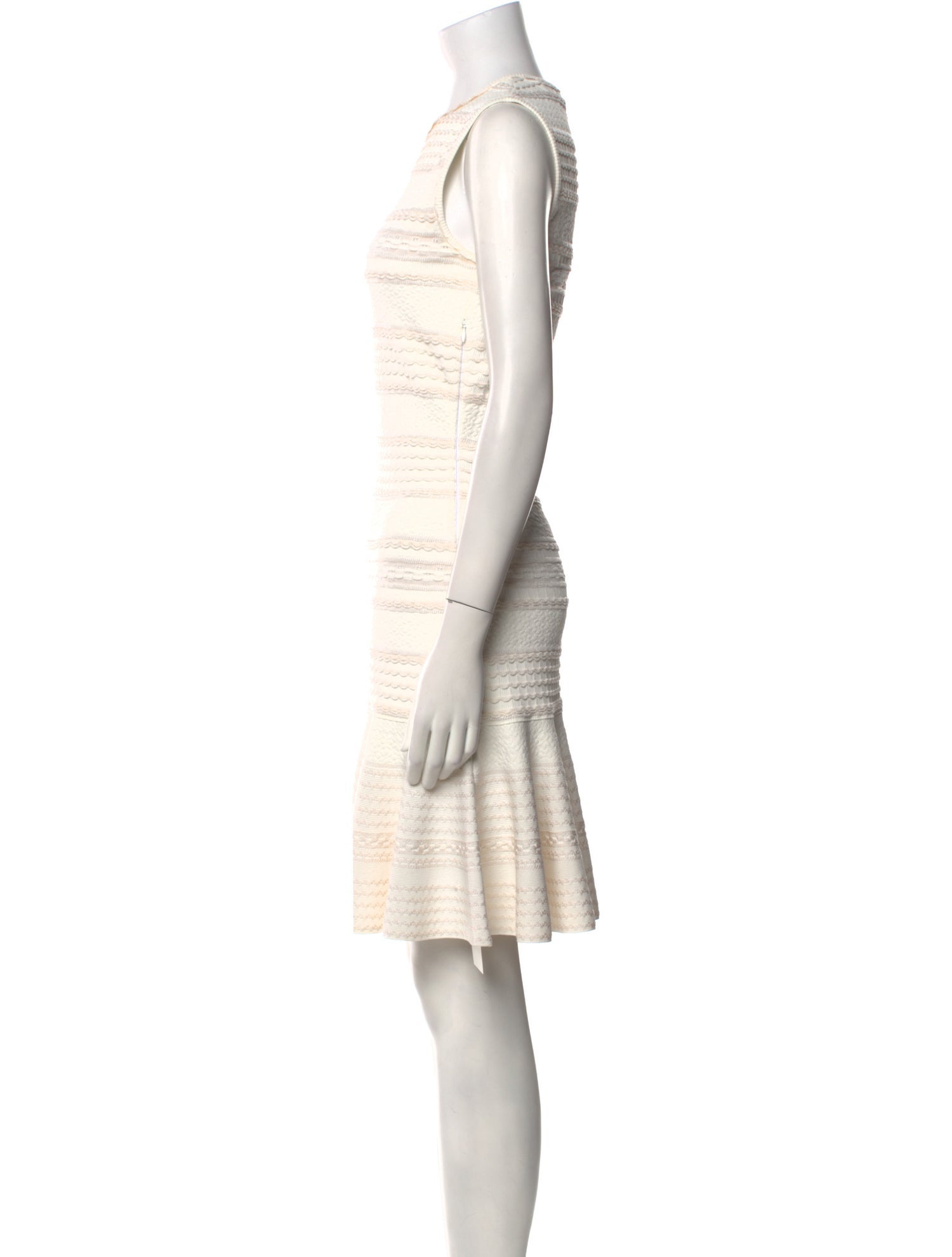 Alexander McQueen Striped Knee-Length Dress
