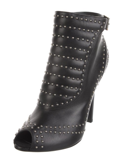 Alexander McQueen Leather Studded Accents Boots