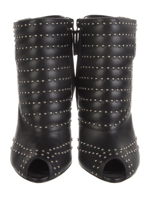 Alexander McQueen Leather Studded Accents Boots
