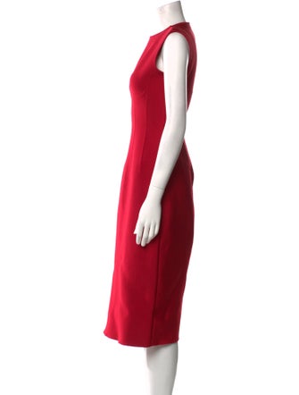 Alexander McQueen Wool Midi Length Dress