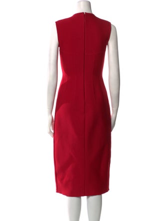 Alexander McQueen Wool Midi Length Dress