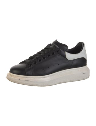 Alexander McQueen Leather Colorblock Pattern Chunky Sneakers