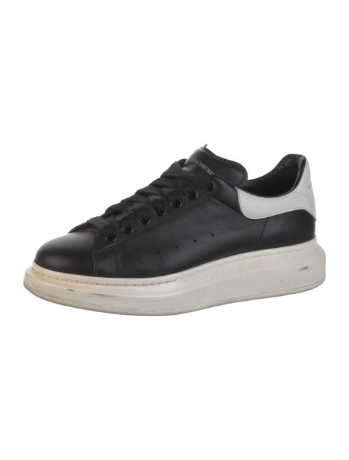 Alexander McQueen Leather Colorblock Pattern Chunky Sneakers