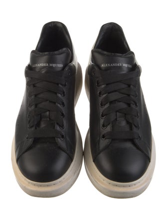 Alexander McQueen Leather Colorblock Pattern Chunky Sneakers