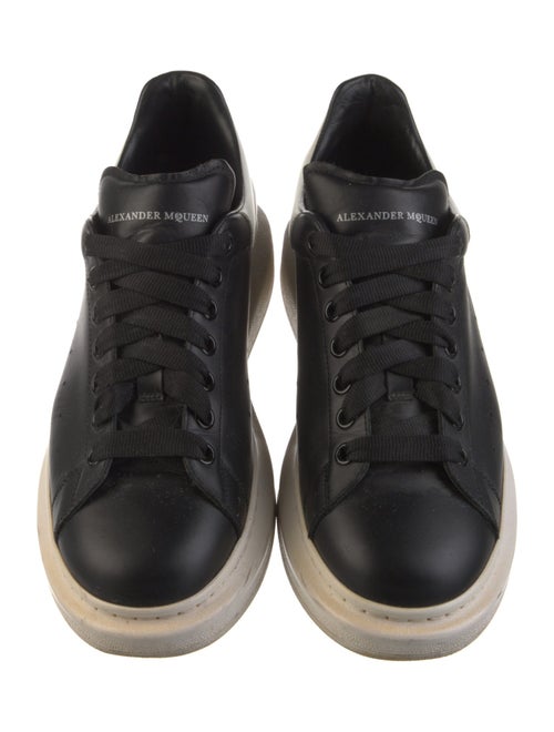 Alexander McQueen Leather Colorblock Pattern Chunky Sneakers