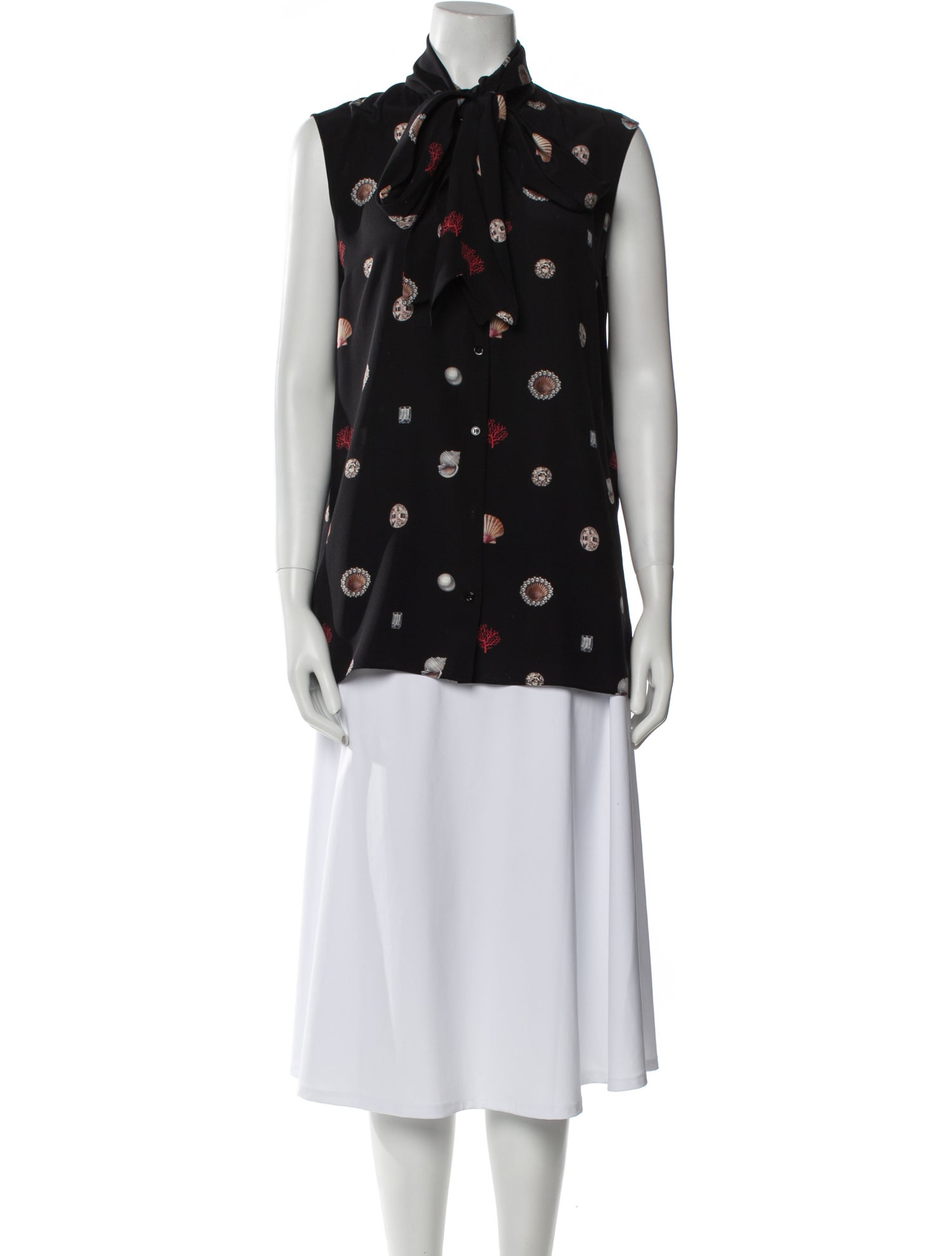 Alexander McQueen Silk Printed Tunic