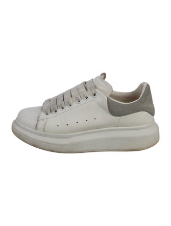 Alexander McQueen Leather Colorblock Pattern Sneakers