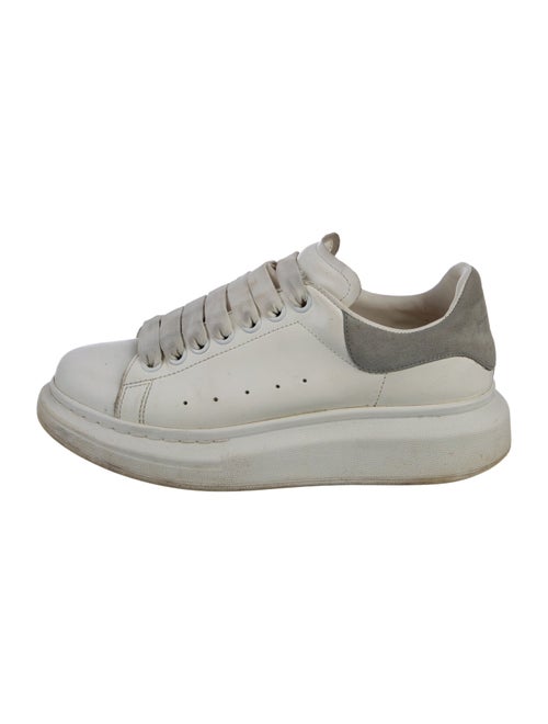Alexander McQueen Leather Colorblock Pattern Sneakers