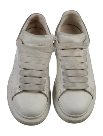 Alexander McQueen Leather Colorblock Pattern Sneakers