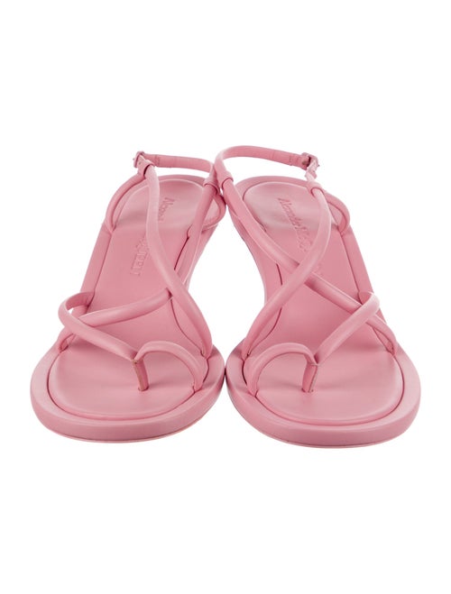 Alexander McQueen Leather Slingback Sandals