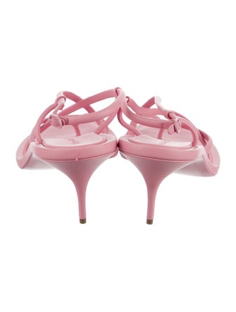 Alexander McQueen Leather Slingback Sandals