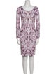 Alexander McQueen Printed Mini Dress
