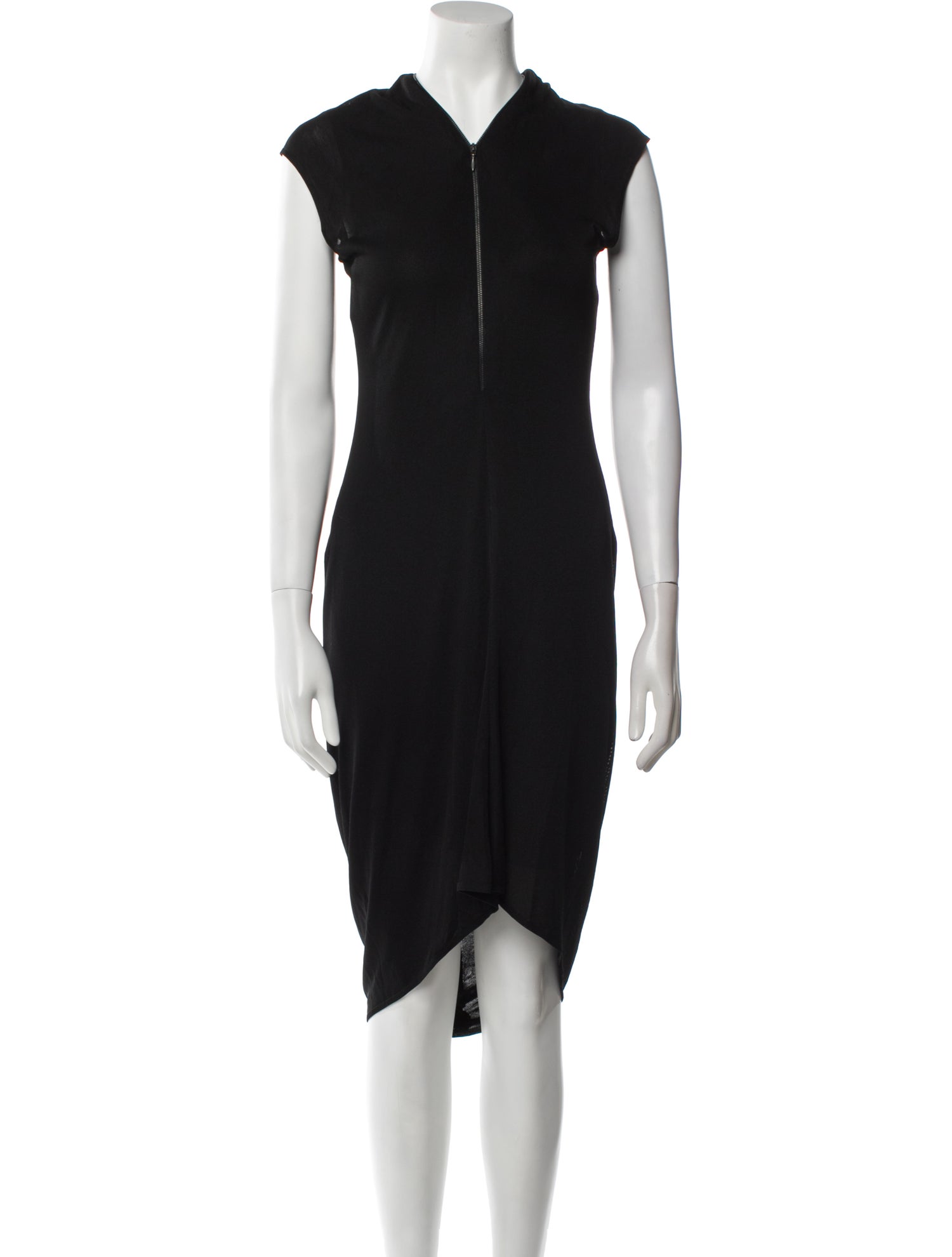 Alexander McQueen Wool Midi Length Dress