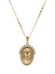 Alexander McQueen Crystal Skull Medallion Pendant Necklace