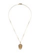 Alexander McQueen Crystal Skull Medallion Pendant Necklace
