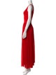 Alexander McQueen V-Neck Long Dress