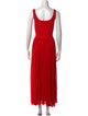 Alexander McQueen V-Neck Long Dress