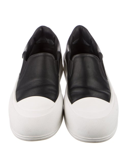 Alexander McQueen Leather Colorblock Pattern Sneakers