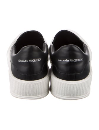 Alexander McQueen Leather Colorblock Pattern Sneakers