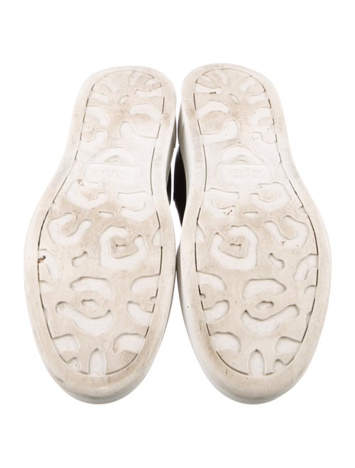 Alexander McQueen Leather Colorblock Pattern Sneakers
