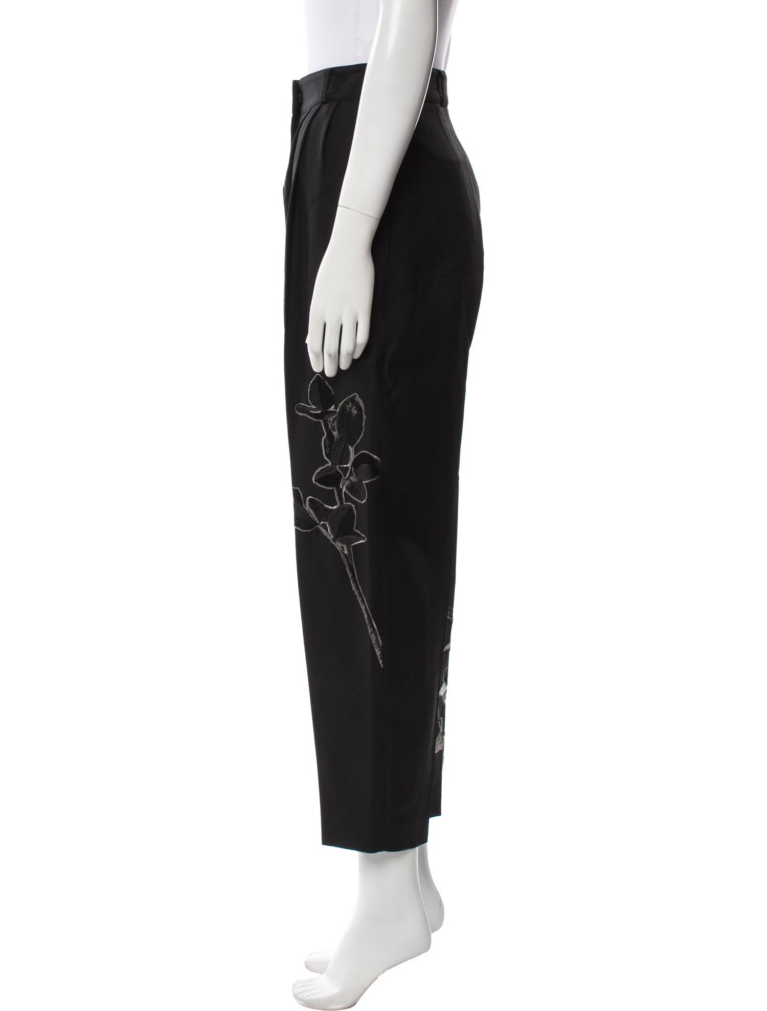 Alexander McQueen Wool Straight Leg Pants