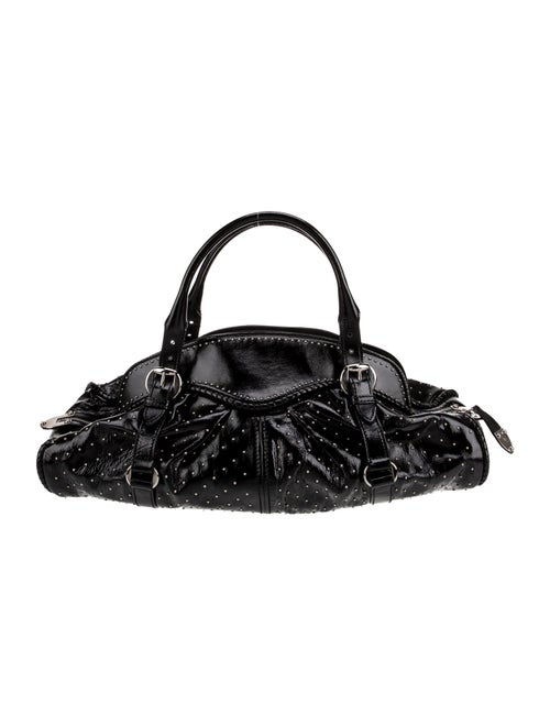 Alexander McQueen Patent Leather Top Handle Bag