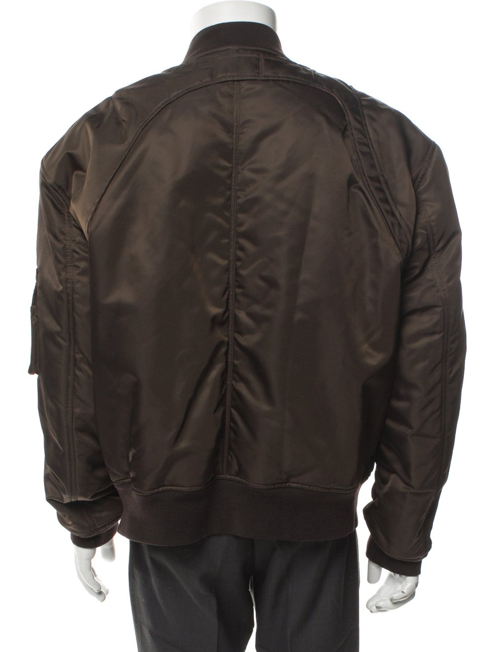 Alexander McQueen Bomber Jacket Brown Embroidered… - image 3