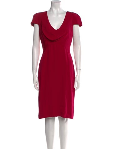 Alexander McQueen Dresses Silk Knee-Length Dress Us6, It42 | M