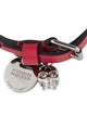 Alexander McQueen Leather Studded Skull Charm Double Wrap Bracelet