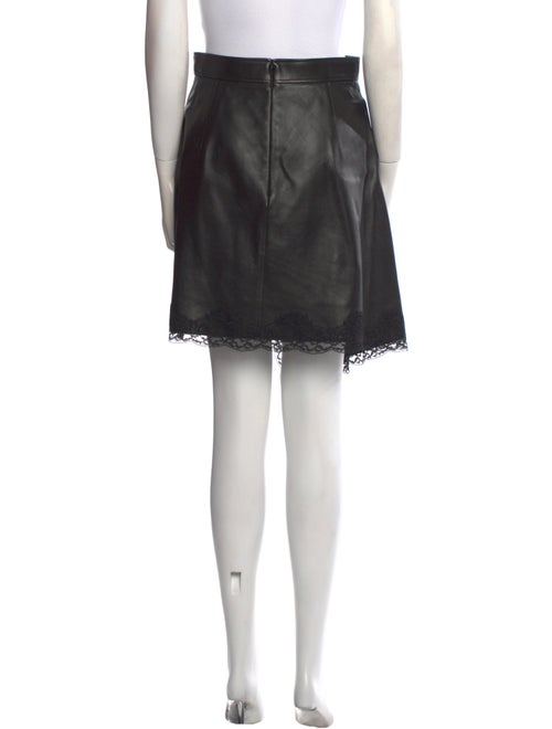 Alexander McQueen Lambskin Knee-Length Skirt