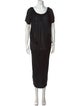 McQ Alexander McQueen Scoop Neck Midi Length Dress